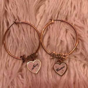 Juicy Couture hoop earrings